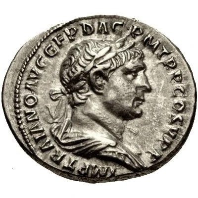 Denarius - Trajan S P Q R OPTIMO PRINCIPI; Dacia front