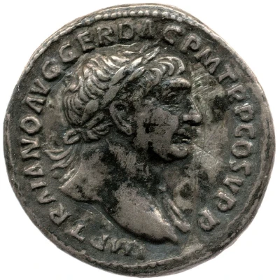 Denarius - Trajan S P Q R OPTIMO PRINCIPI; Felicitas front