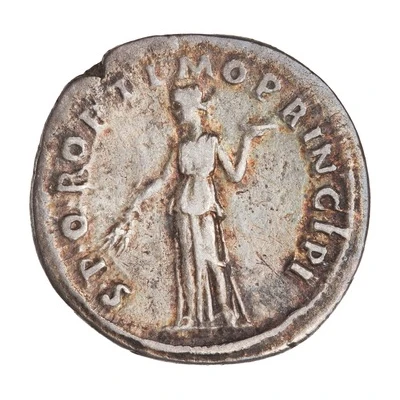 Denarius - Trajan S P Q R OPTIMO PRINCIPI; Fides back