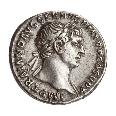 Denarius - Trajan S P Q R OPTIMO PRINCIPI; Fortuna front