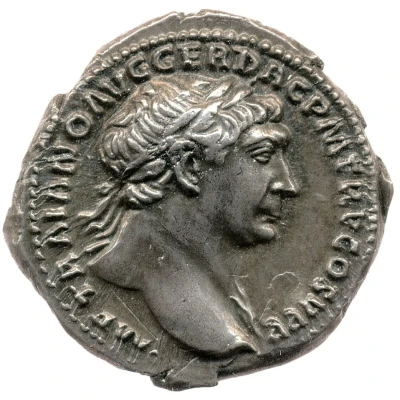 Denarius - Trajan S P Q R OPTIMO PRINCIPI; Genius front
