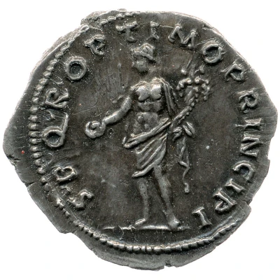Denarius - Trajan S P Q R OPTIMO PRINCIPI; Genius back