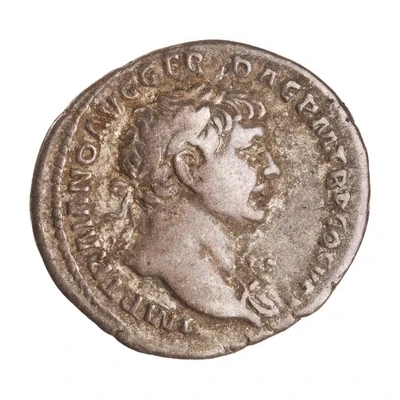 Denarius - Trajan S P Q R OPTIMO PRINCIPI; Genius front