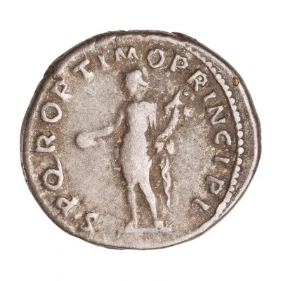Denarius - Trajan S P Q R OPTIMO PRINCIPI; Genius back