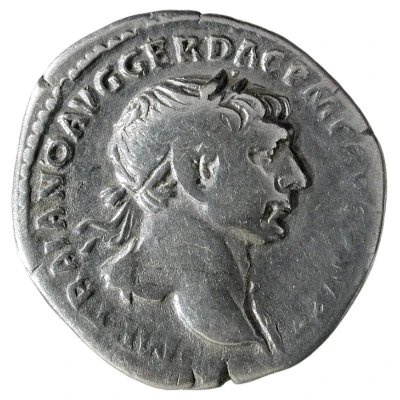 Denarius - Trajan S P Q R OPTIMO PRINCIPI; Genius front