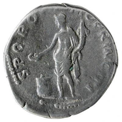 Denarius - Trajan S P Q R OPTIMO PRINCIPI; Genius back