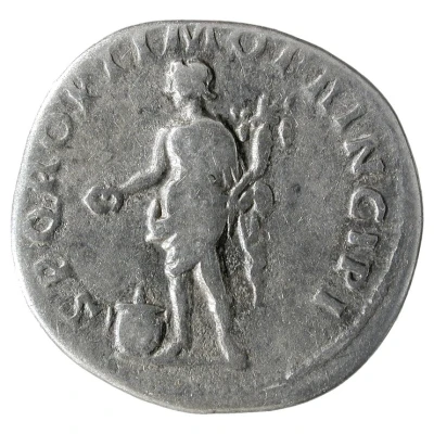 Denarius - Trajan S P Q R OPTIMO PRINCIPI; Genius back