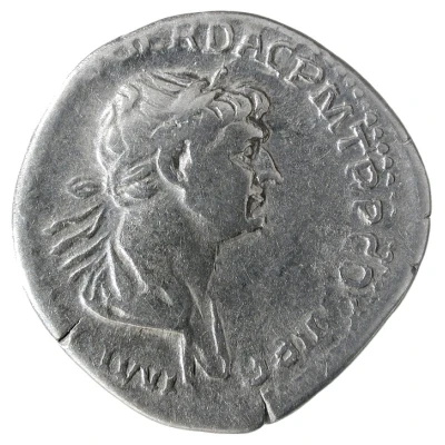 Denarius - Trajan S P Q R OPTIMO PRINCIPI; Genius front