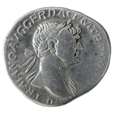 Denarius - Trajan S P Q R OPTIMO PRINCIPI; Genius front