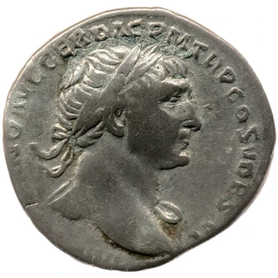 Denarius - Trajan S P Q R OPTIMO PRINCIPI PAX; Pax front