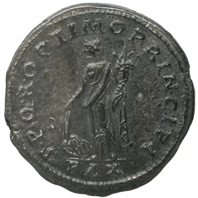 Denarius - Trajan S P Q R OPTIMO PRINCIPI PAX; Pax back