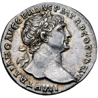 Denarius - Trajan S P Q R OPTIMO PRINCIPI PIET; Pietas front