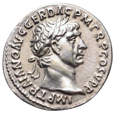 Denarius - Trajan S P Q R OPTIMO PRINCIPI; Pax front