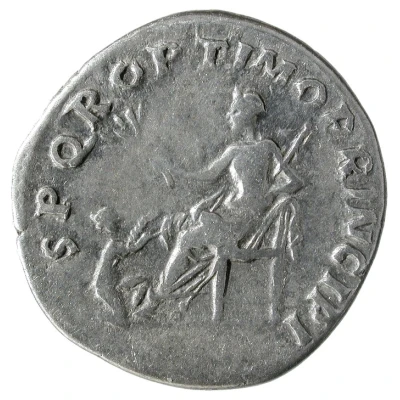 Denarius - Trajan S P Q R OPTIMO PRINCIPI; Pax back