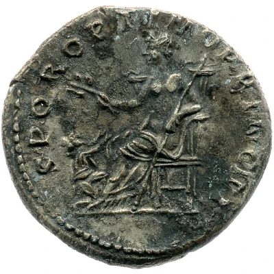 Denarius - Trajan S P Q R OPTIMO PRINCIPI; Pax back
