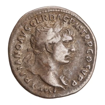 Denarius - Trajan S P Q R OPTIMO PRINCIPI; Pax front