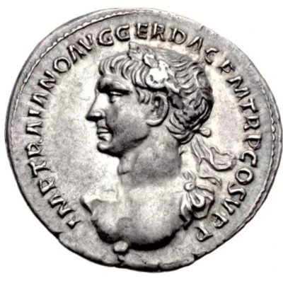 Denarius - Trajan S P Q R OPTIMO PRINCIPI; Pax front