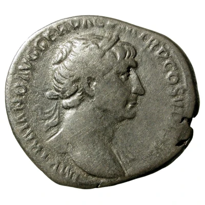 Denarius - Trajan S P Q R OPTIMO PRINCIPI VESTA; Vesta front