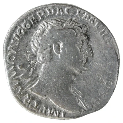 Denarius - Trajan S P Q R OPTIMO PRINCIPI VIA TRAIANA; Via Trajana front