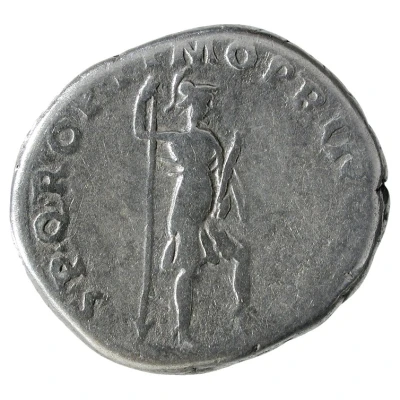 Denarius - Trajan S P Q R OPTIMO PRINCIPI; Virtus back