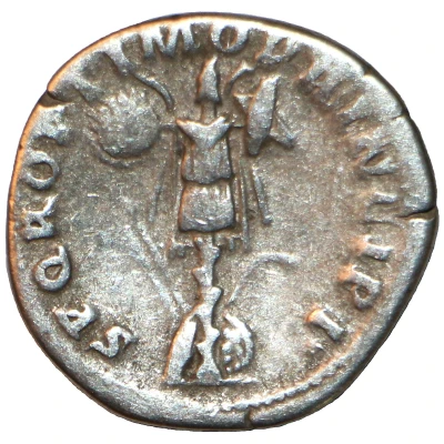 Denarius - Trajan S P Q R OPTIMO PRINCIPI back