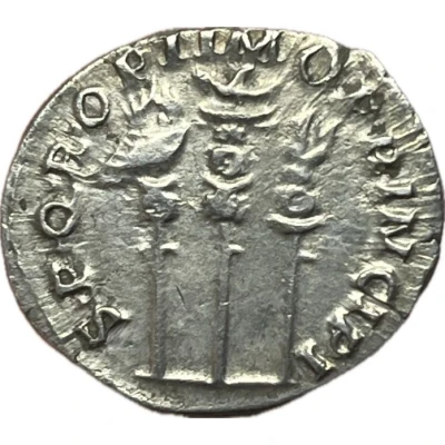 Denarius - Trajan S P Q R OPTIMO PRINCIPI back