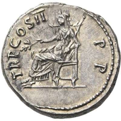 Denarius - Trajan TR P COS II P P; Pax back