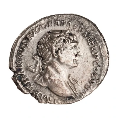 Denarius - Trajan and Marcus Ulpius Traianus DIVVS PATER TRAIAN front