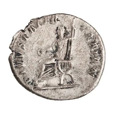 Denarius - Trajan and Marcus Ulpius Traianus DIVVS PATER TRAIAN back