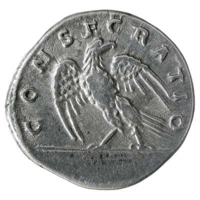 Denarius - Ulpia Marciana CONSECRATIO back