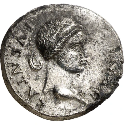 Denarius VIRTVS; Virtus front