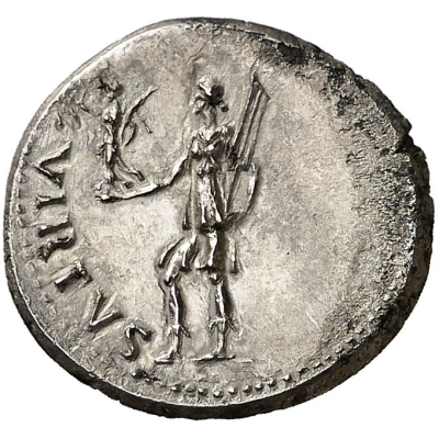 Denarius VIRTVS; Virtus back