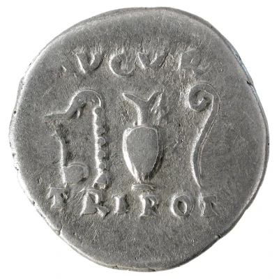 Denarius - Vespasian AVGVR TRI POT back