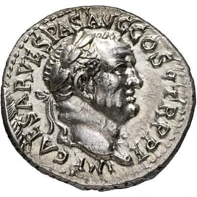 Denarius - Vespasian AVG front