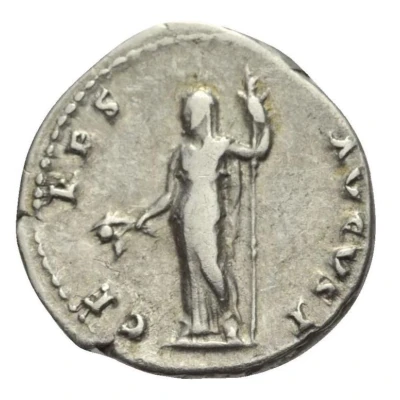Denarius - Vespasian CERES AVGVST; Ceres back