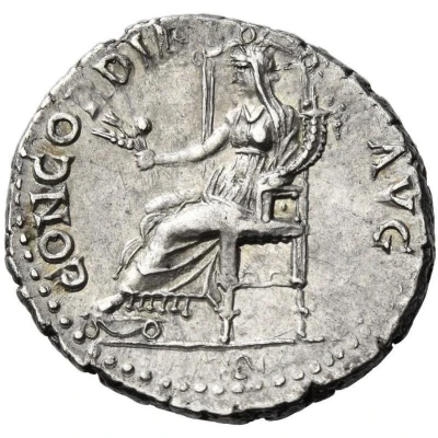 Denarius - Vespasian CONCORDIA AVG; Ceres back