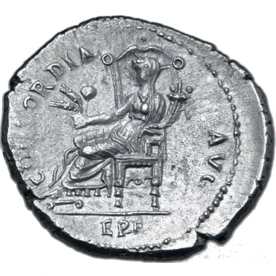 Denarius - Vespasian CONCORDIA AVG; Ceres back