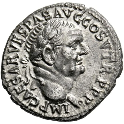 Denarius - Vespasian CONCORDIA AVG; Ceres front