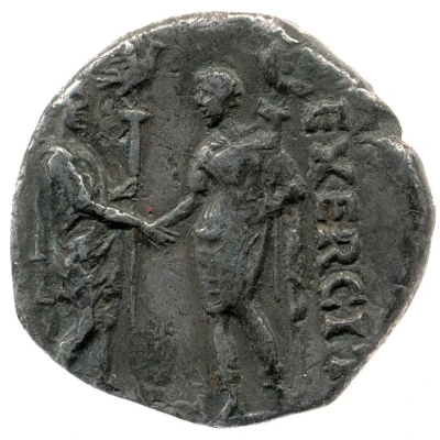 Denarius - Vespasian CONSEN EXERCIT back