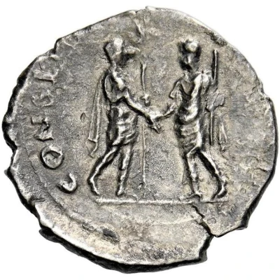 Denarius - Vespasian CONSEN EXERCIT back
