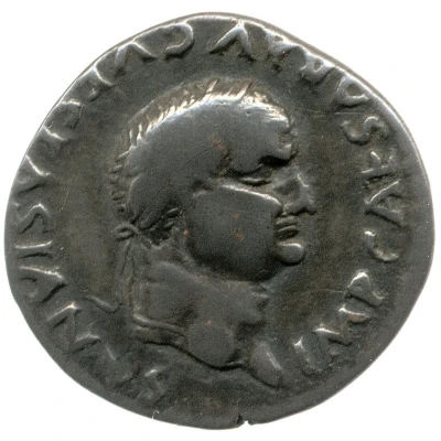 Denarius - Vespasian CONS[ENSVS] EXERCITVVM; Mars front
