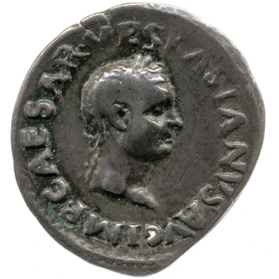 Denarius - Vespasian CONSENSVS EXERCIT front