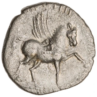 Denarius - Vespasian COS IIII; Pegasus back