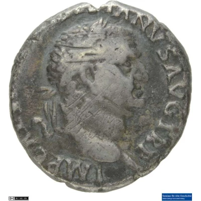 Denarius - Vespasian COS ITER FORT RED; Fortuna front