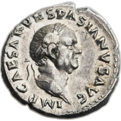 Denarius - Vespasian COS ITER TR POT; Aequitas front