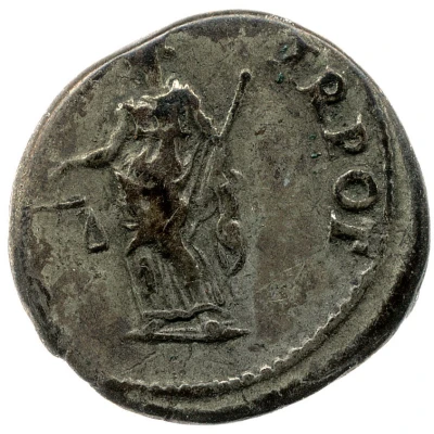 Denarius - Vespasian COS ITER TR POT; Aequitas back