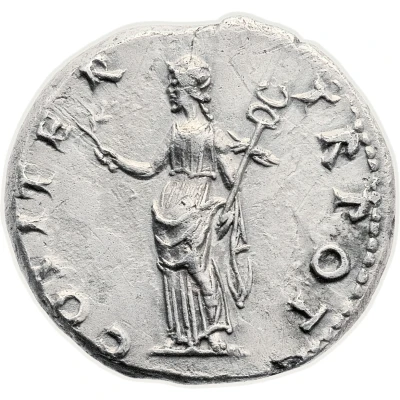Denarius - Vespasian COS ITER TR POT; Pax back