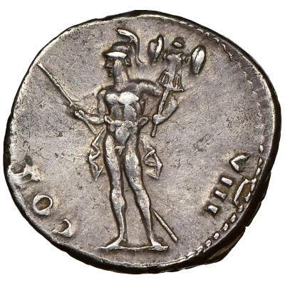 Denarius - Vespasian COS VIII; Mars back
