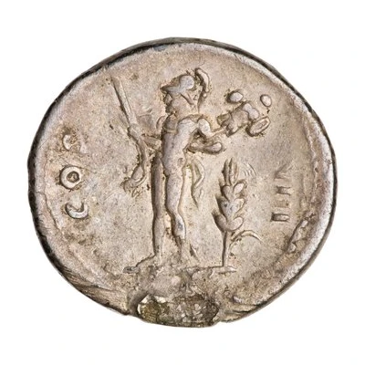 Denarius - Vespasian COS VIII; Mars back