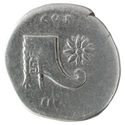 Denarius - Vespasian COS VIII back